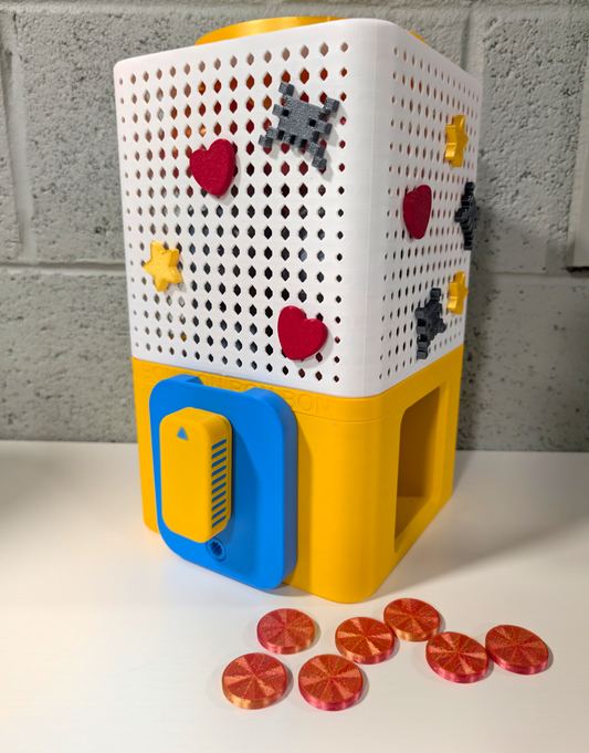 3D Printed Sur-prize "Coin" Operated Capsule Machine!